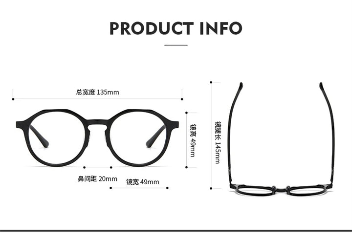 Black Mask Women's Full Rim Polygon Acetate Eyeglasses S9657 Full Rim Black Mask