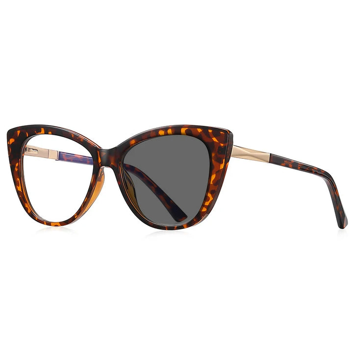 Kocolior Unisex Full Rim Cat Eye Alloy Acetate Hyperopic Reading Glasses 2097 Reading Glasses Kocolior