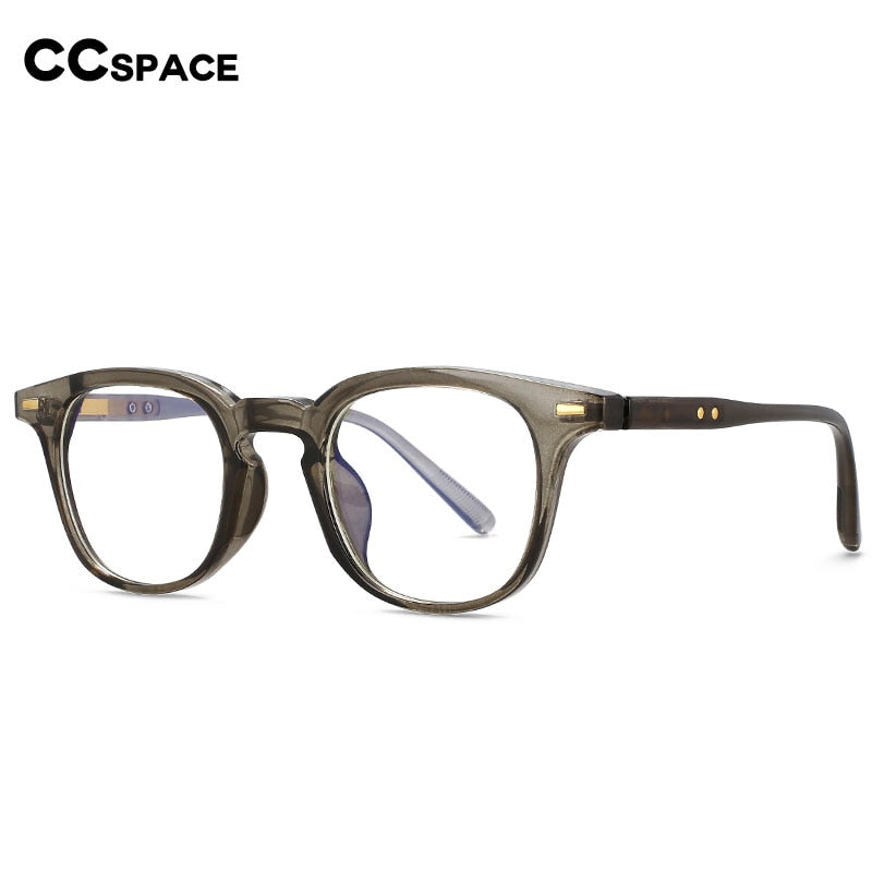 CCspace Unisex Full Rim Square PC Plastic Eyeglasses 56529 Full Rim CCspace