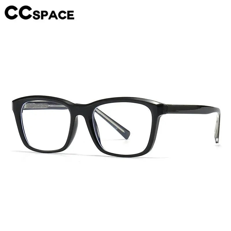 CCspace Unisex Full Rim Square Plastic Eyeglasses 56841 Full Rim CCspace