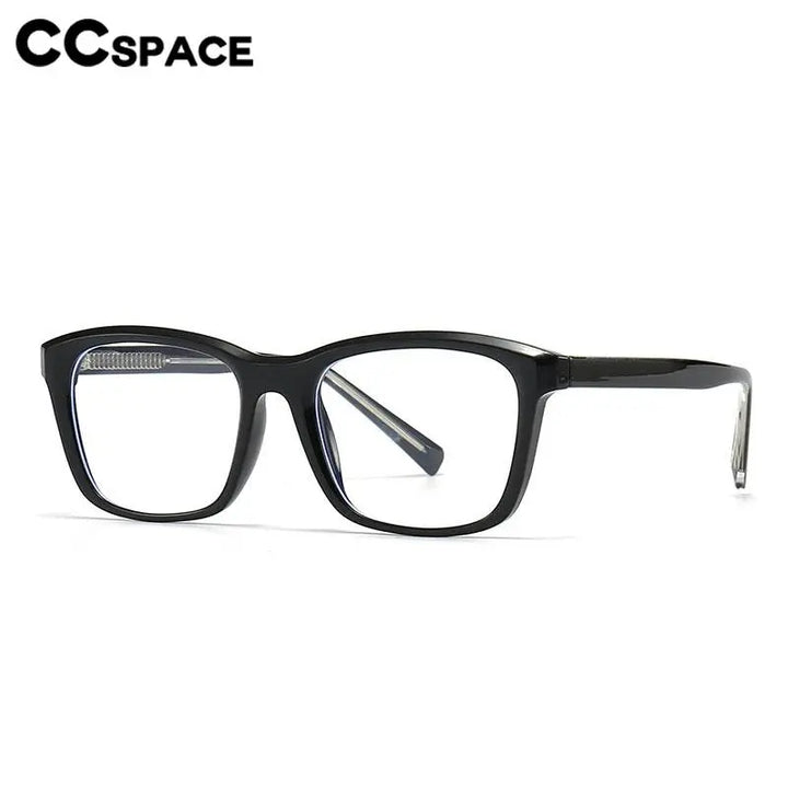 CCspace Unisex Full Rim Square Plastic Eyeglasses 56841 Full Rim CCspace