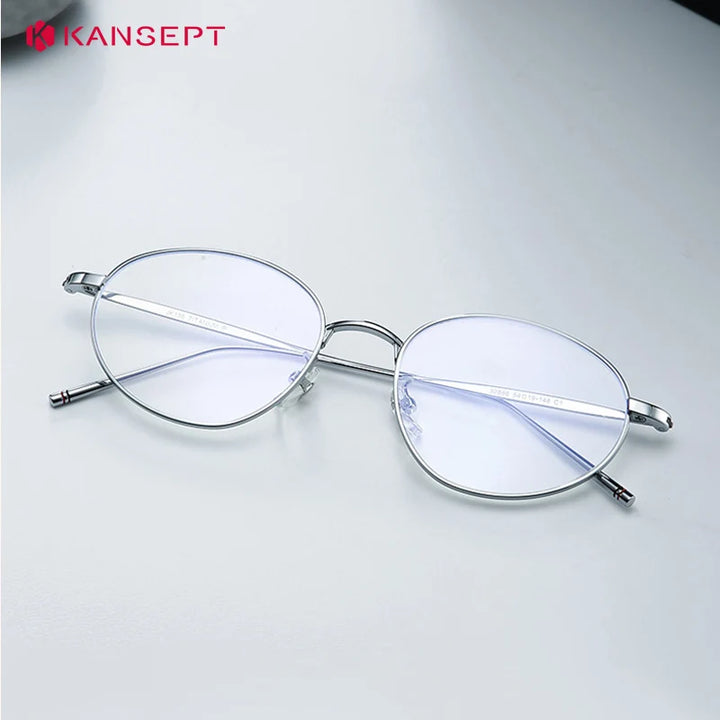 Kansept Unisex Full Rim Oval Titanium Reading Glasses 30886