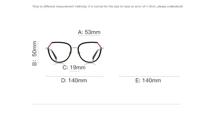 Vicky Unisex Full Rim Polygon Tr 90 Titanium Reading Glasses 83130