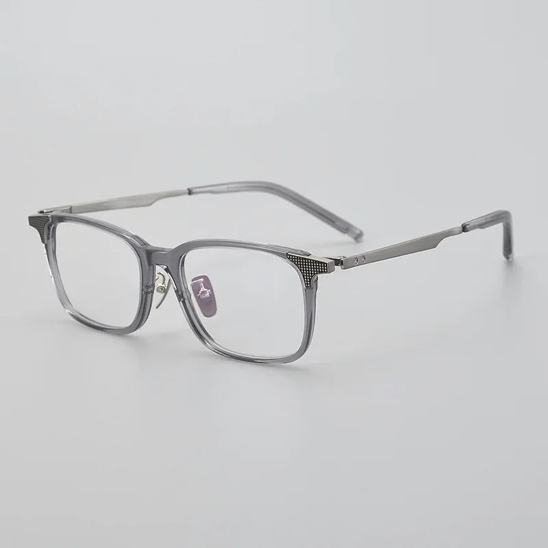 Muzz Unisex Full Rim Square Acetate Titannium Eyeglasses 99990