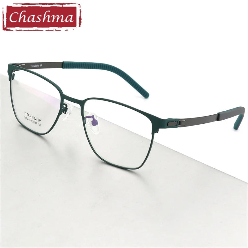 Chashma Women's Full Rim Square Screwless Titanium Eyeglasses 202215