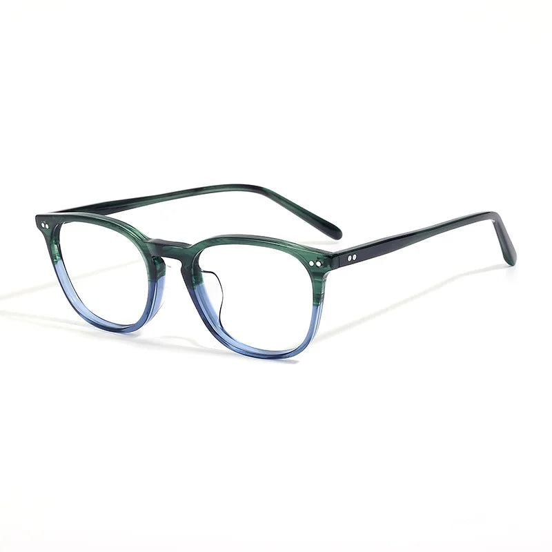 Hewei Women's Full Rim Square Acetate Eyeglasses 13450 Full Rim Hewei C3 CHINA