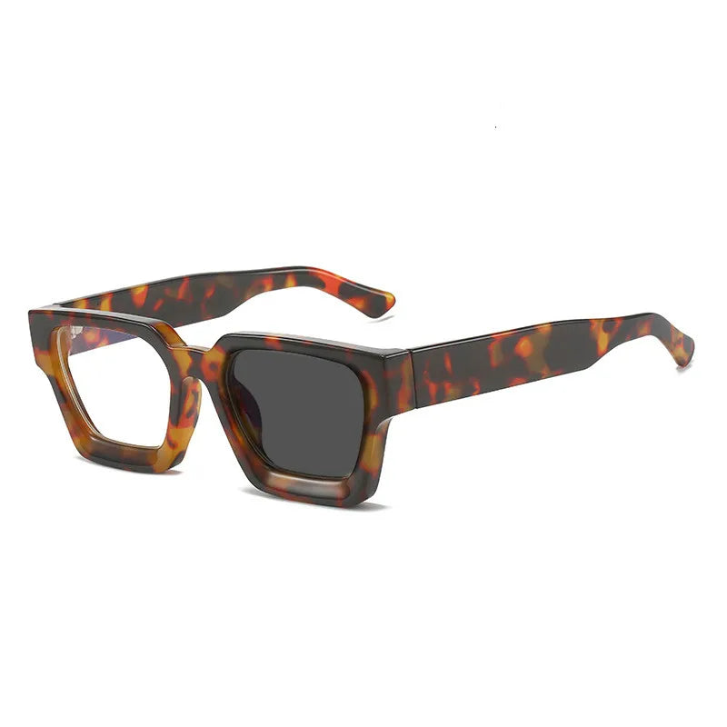 Kocolior Unisex Full Rim Square Acetate Hyperopic Reading Glasses 229402 Reading Glasses Kocolior