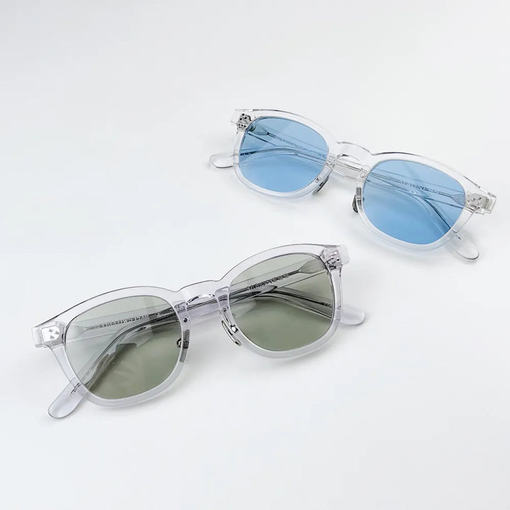 Black Mask Unisex Full Rim Square Acetate Sunglasses 484022 Full Rim Black Mask