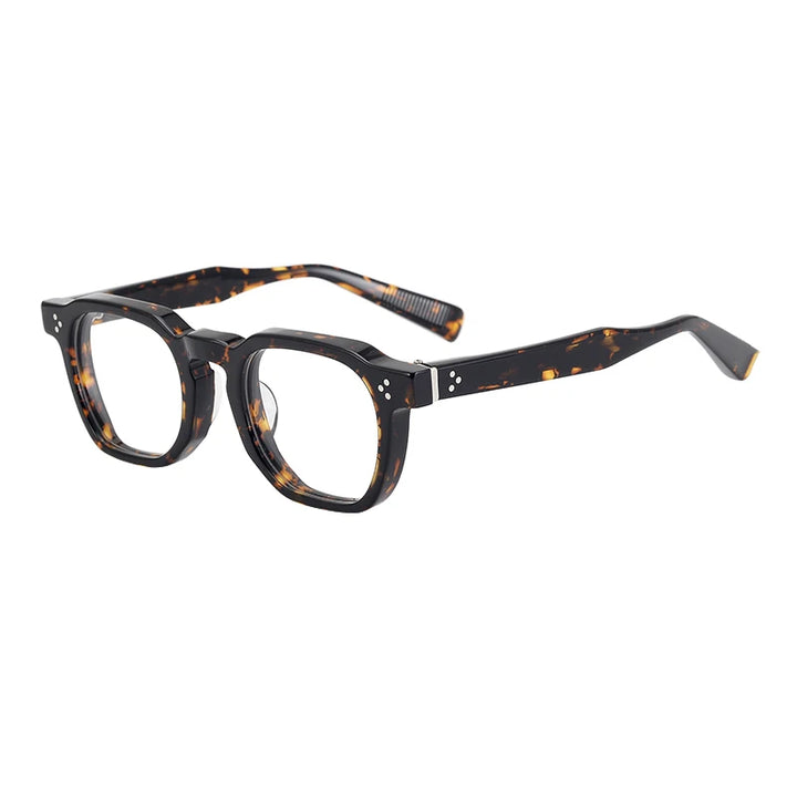 Nobler Unisex Full Rim Square Thick Acetate Eyeglasses 0527 Full Rim Nobler