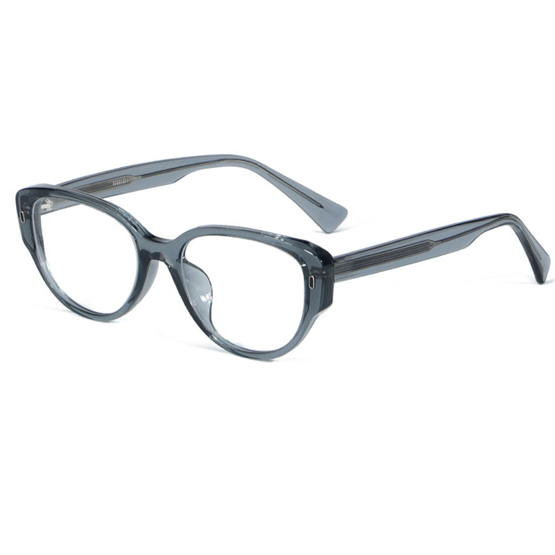 Bclear Women's Full Rim Square Cat Eye Acetate Eyeglasses Myk9128 Full Rim Bclear