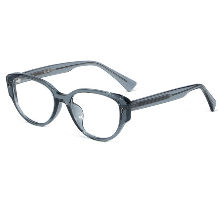 Bclear Women's Full Rim Square Cat Eye Acetate Eyeglasses Myk9128 Full Rim Bclear