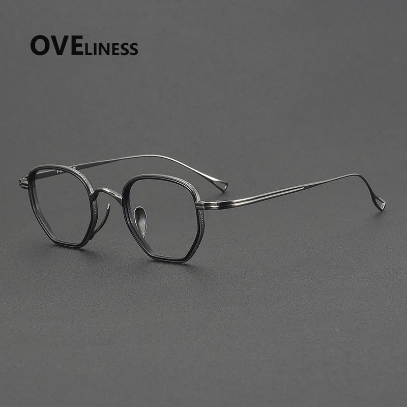 Oveliness Unisex Full Rim Square Titanium Eyeglasses 641235