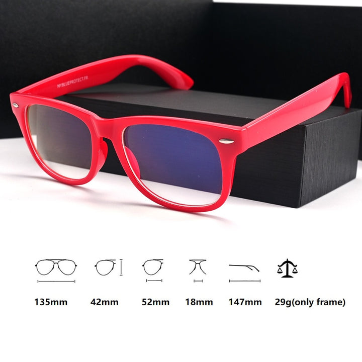Cubojue Unisex Full Rim Square Tr 90 Presbyopic Reading Glasses 421852pa Reading Glasses Cubojue