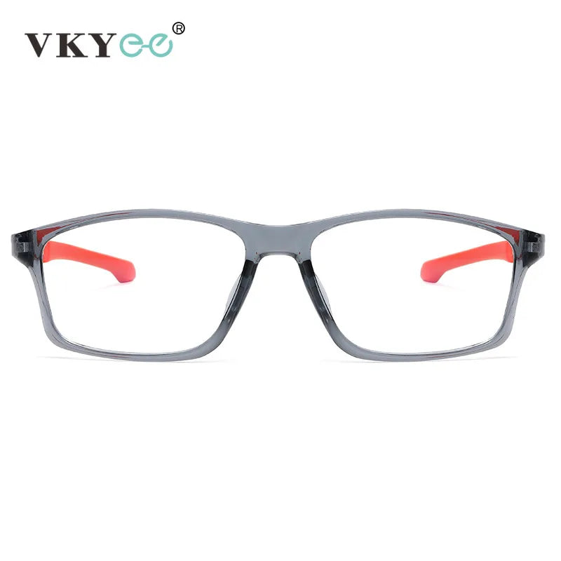 Vicky Men's Full Rim Square Tr 90 Silicone Sport Reading Glasses 18189 Reading Glasses Vicky