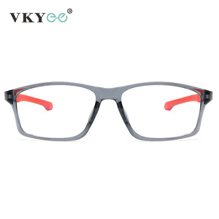 Vicky Men's Full Rim Square Tr 90 Silicone Sport Reading Glasses 18189 Reading Glasses Vicky