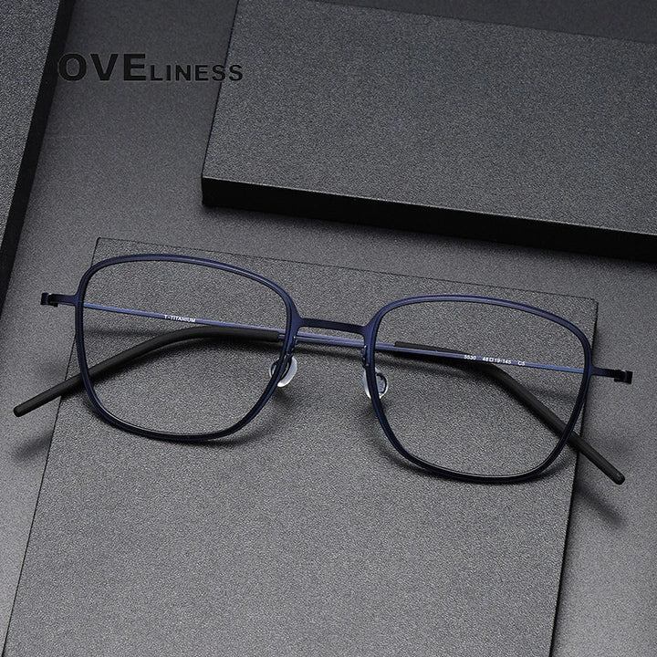 Oveliness Unisex Full RIm Square Screwless Titanium Eyeglasses 5530 Full Rim Oveliness