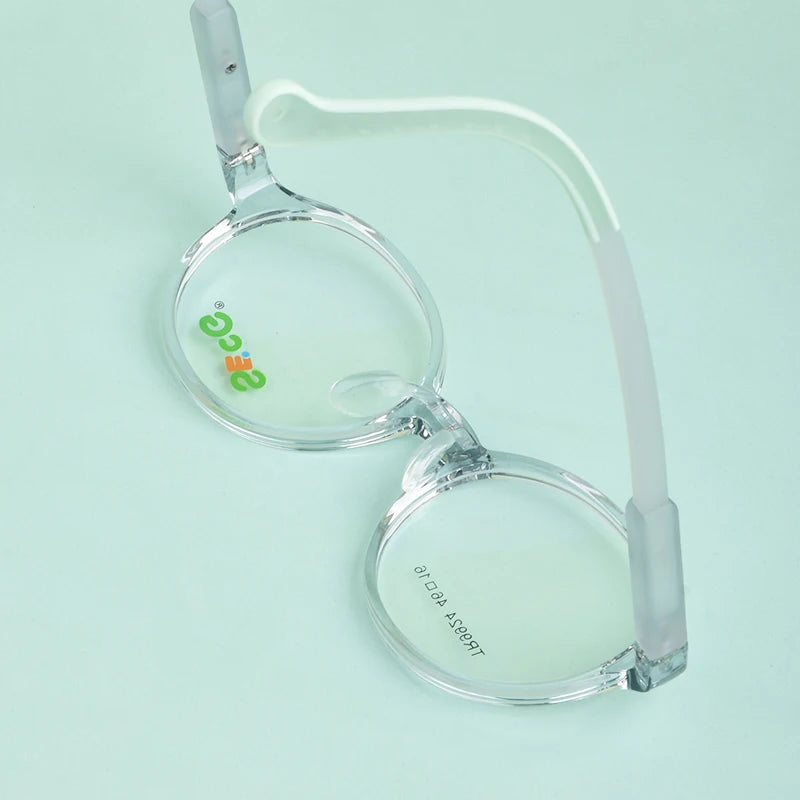 Secg Unisex Children's Full Rim Round Tr 90 Silica Eyeglasses 9924 Full Rim Secg