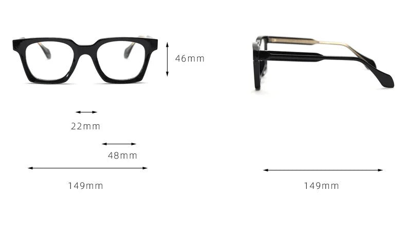 CCspace Unisex Full Rim Square Tr 90 Titanium Eyeglasses 57023 Full Rim CCspace