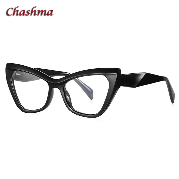 Chashma Ochki Women's Full Rim Cat Eye Tr 90 Titanium Eyeglasses 312198