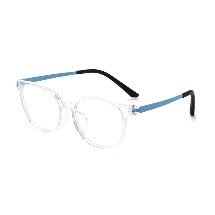 Yimaruili Unisex Children's Full Rim Square  Tr 90 Titanium Eyeglasses 99905t Full Rim Yimaruili Eyeglasses Transparent