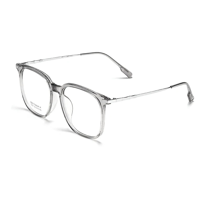 Xbora Unisex Full Rim Square Tr 90 Acetate Eyeglasses 50017