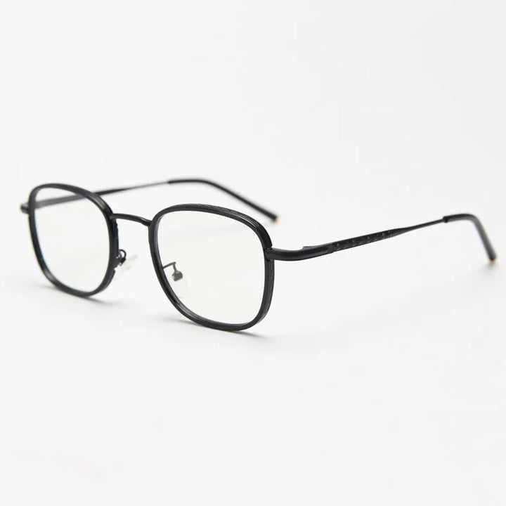 CCspace Unisex Full Rim Square Alloy Eyeglasses 56833 Full Rim CCspace C1Black
