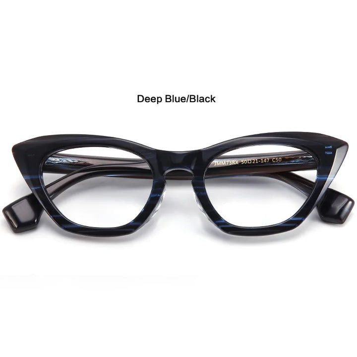 Muzz Women's Full Rim Cat Eye Acetate Eyeglasses 73rx Full Rim Muzz C4