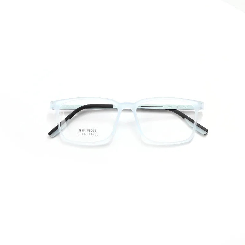Xbora Unisex Full Rim Square Tr 90 Titanium Eyeglasses 88039