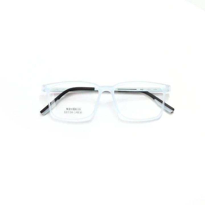 Xbora Unisex Full Rim Square Tr 90 Titanium Eyeglasses 88039