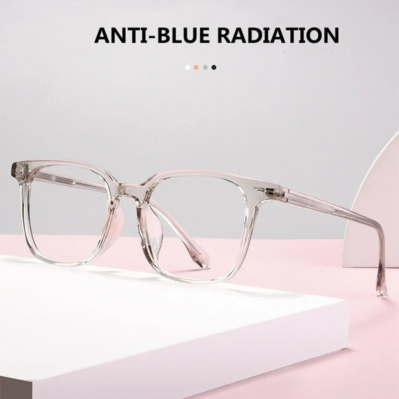 Kocolior Unisex Full Rim Square Acetate Alloy Hyperopic Reading Glasses 6005 Reading Glasses Kocolior