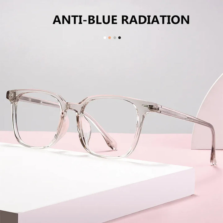 Kocolior Unisex Full Rim Square Acetate Alloy Hyperopic Reading Glasses 6005 Reading Glasses Kocolior