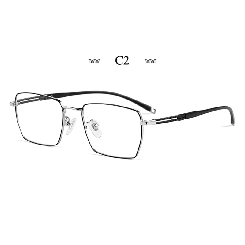 Hotochki Women's Full Rim Polygon Square Titanium Eyeglasses 860347