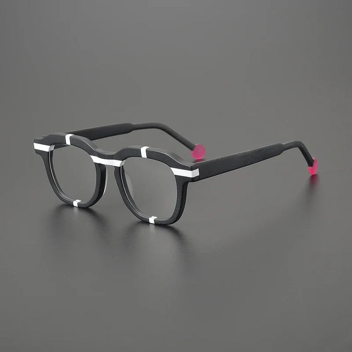 Hewei Unisex Full Rim Big Oval Square Acetate Eyeglasses 49150 Full Rim Hewei C2 CHINA