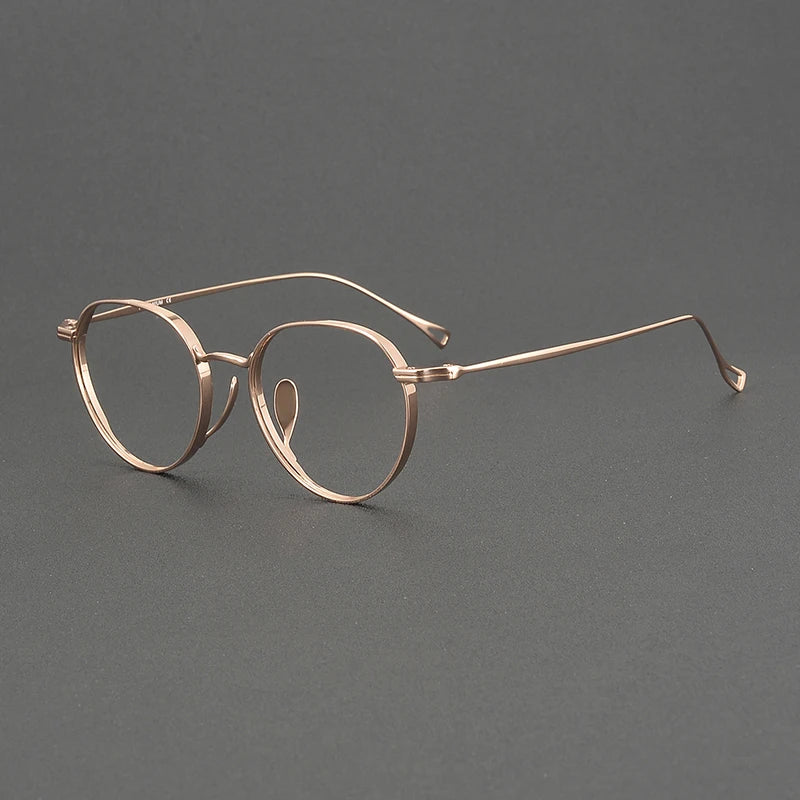 Muzz Women's Full Rim Oval Round Titanium Eyeglasses 573005