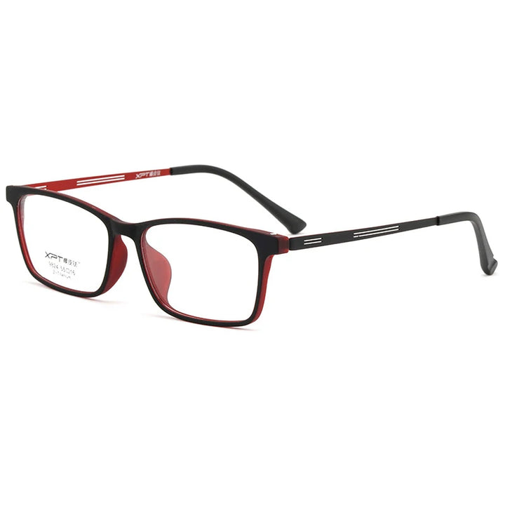 Xbora Unisex Full Rim Square Tr 90 Titanium Eyeglasses 79824