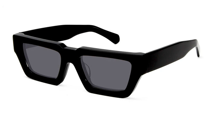 Esnbie Unisex Full Rim Brow Line Square Acetate Sunglasses 101023