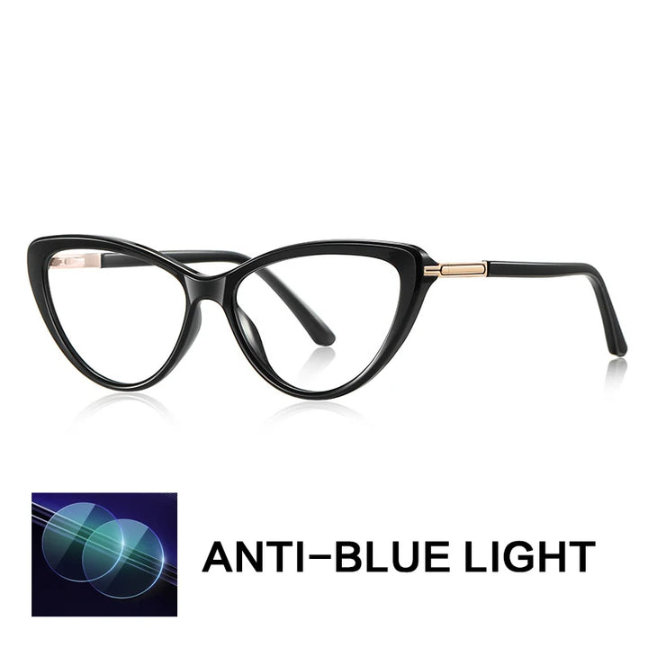 Gatenac Women's Full Rim Cat Eye Tr 90 Titanium Reading Glasses G2232