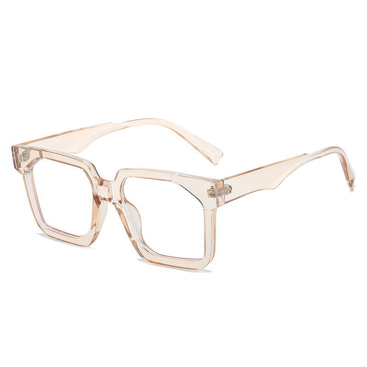 CCspace Unisex Full Rim Square PC Eyeglasses 56358 Full Rim CCspace Red