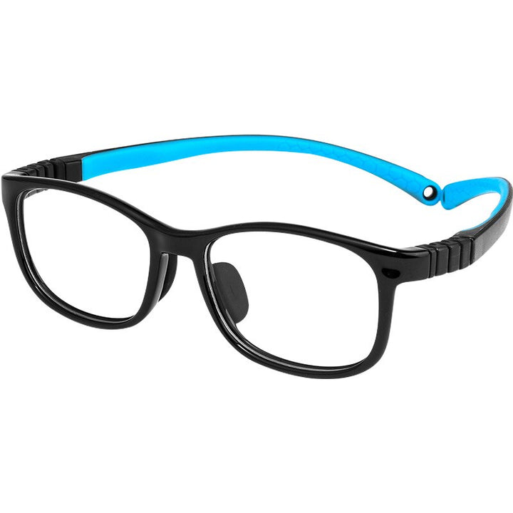 Yimaruili Unisex Children's Full Rim Square Tr 90 Silicone Screwless Eyeglasses 901et Full Rim Yimaruili Eyeglasses