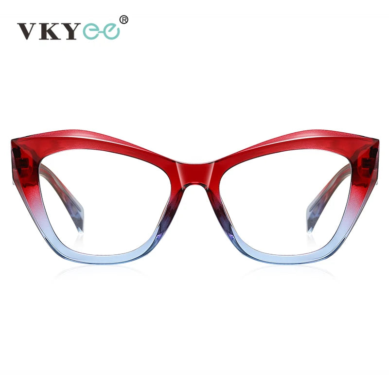 Vicky Women's Full Rim Butterfly Cat Eye Alloy Acetate Reading Glasses 2197 Reading Glasses Vicky