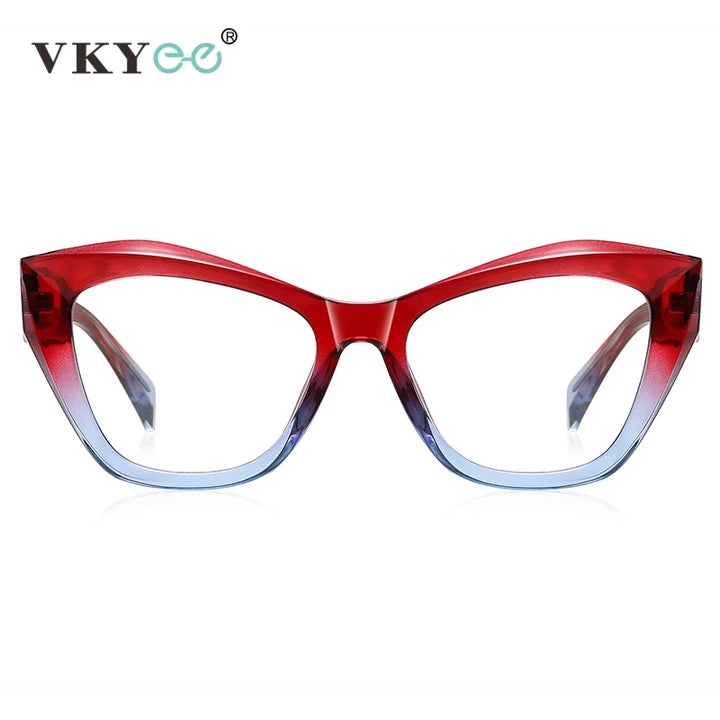 Vicky Women's Full Rim Butterfly Cat Eye Alloy Acetate Reading Glasses 2197 Reading Glasses Vicky