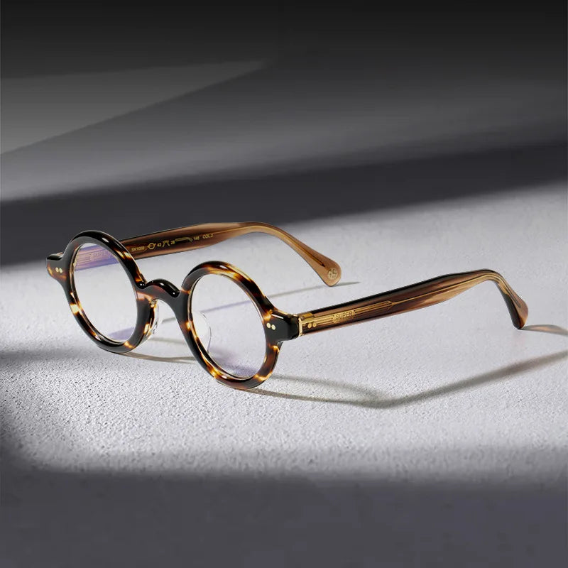 Nobler Unisex Full Rim Round Acetate Eyeglasses 841059 Full Rim Nobler