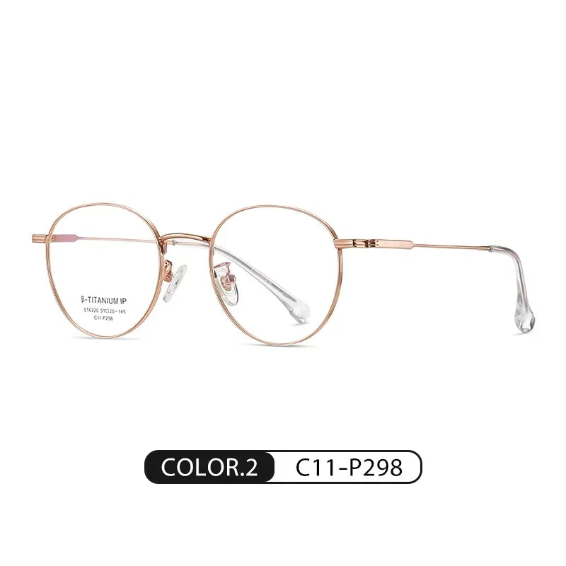 Vicky Unisex Full Rim Round Titanium Reading Glasses St6220 Reading Glasses Vicky ST6220-C2-C11-P298 0