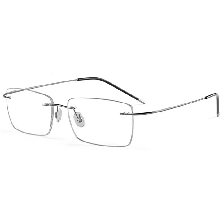 Hotochki Women's Rimless Square Titanium-Alloy Eyeglasses 491002