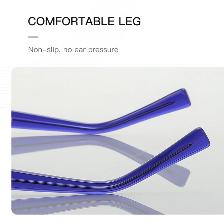 Vicky Women's Full Rim Oversized Polygon Tr 90 Stainless Steel Reading Glasses 2143 Reading Glasses Vicky