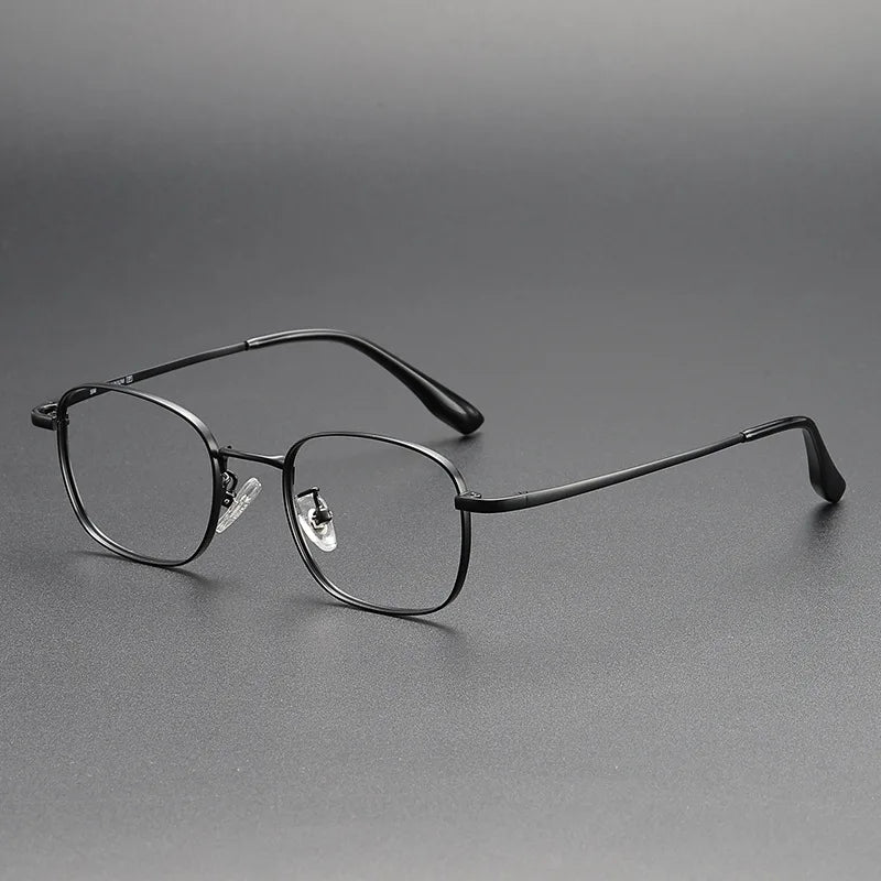 Yimaruili Women's Full Rim Polygon Square Titanium Eyeglasses 124210