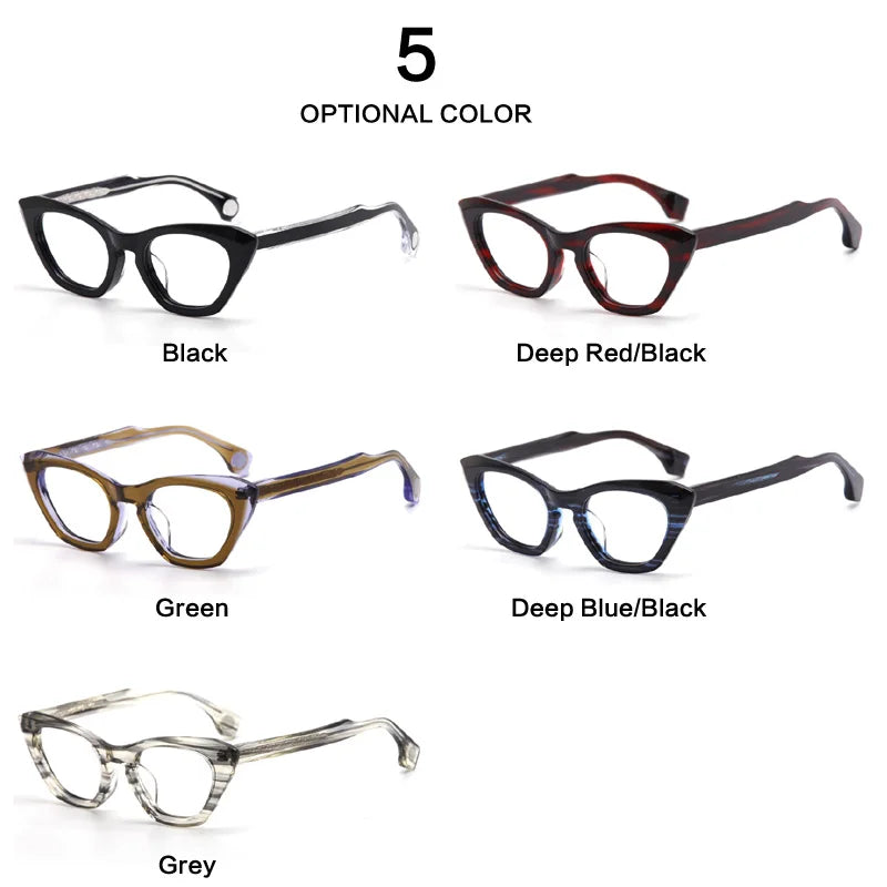 Muzz Women's Full Rim Cat Eye Acetate Eyeglasses 73rx Full Rim Muzz