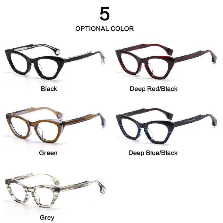 Muzz Women's Full Rim Cat Eye Acetate Eyeglasses 73rx Full Rim Muzz