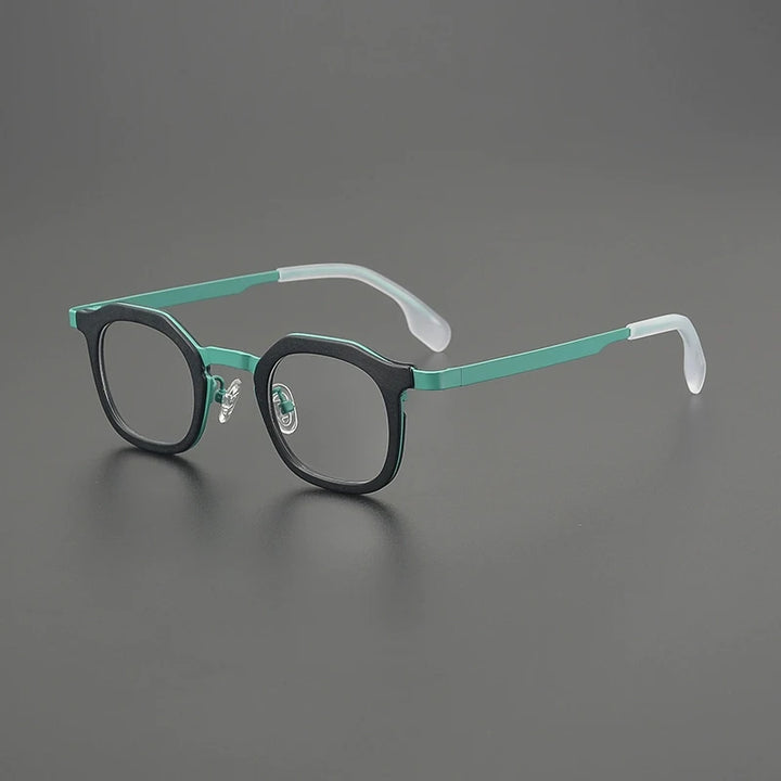 Gatenac Women's Full Rim Square Acetate Titanium Eyeglasses G85893