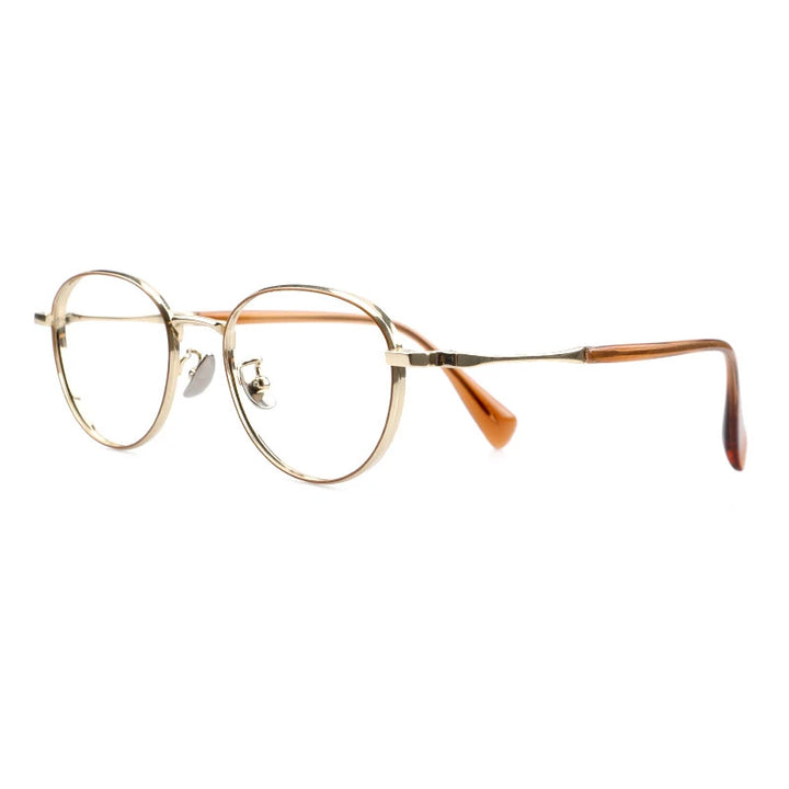 Muzz Women's Full Rim Oval Square Titanium Acetate Eyeglasses 12118